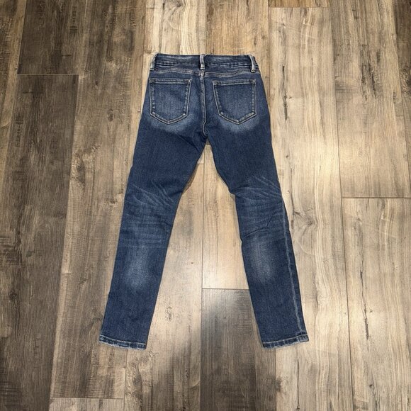 KanCan Signature Girls Youth Mid Rise Ankle Skinny Jeans Size 14 Distressed - Picture 2 of 6